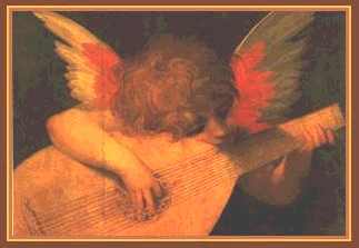angel with lute